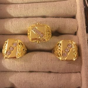 Size 10, Gold Rings