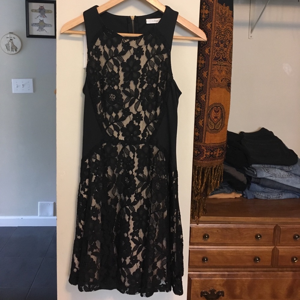 Black lack dress