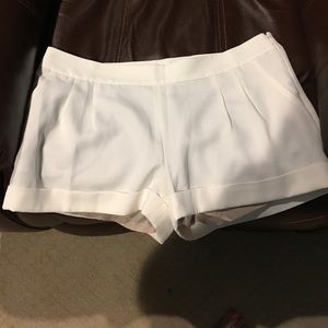Express off white dress shorts