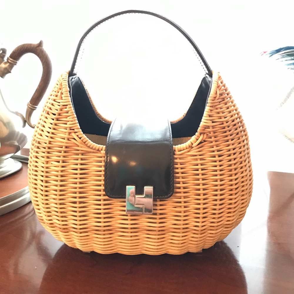 Lambertson Truex Nantucket woven basket tropical