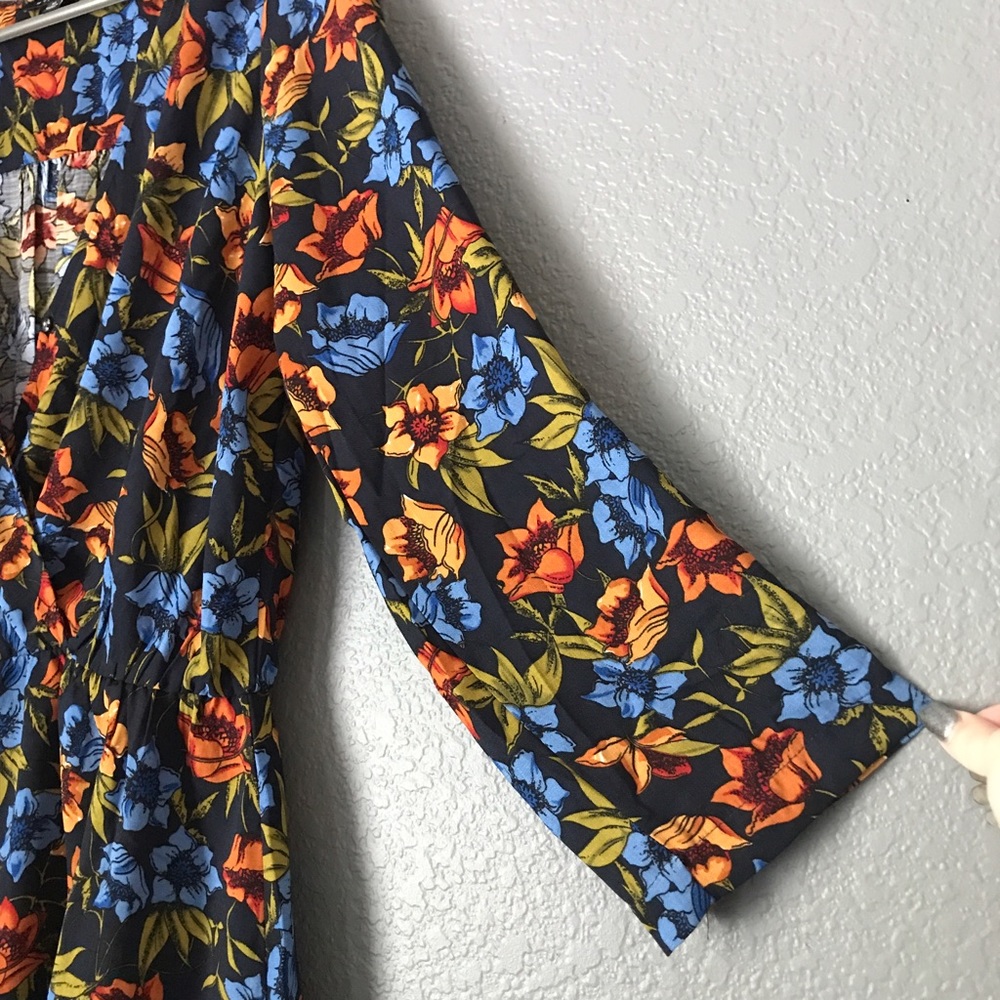SOLD Staccato Black Floral Romper - Picture 5 of 6
