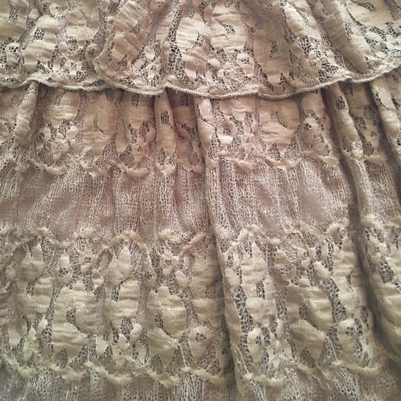 ‼️NWOT‼️Brown Layered Lace Dress - Picture 3 of 4