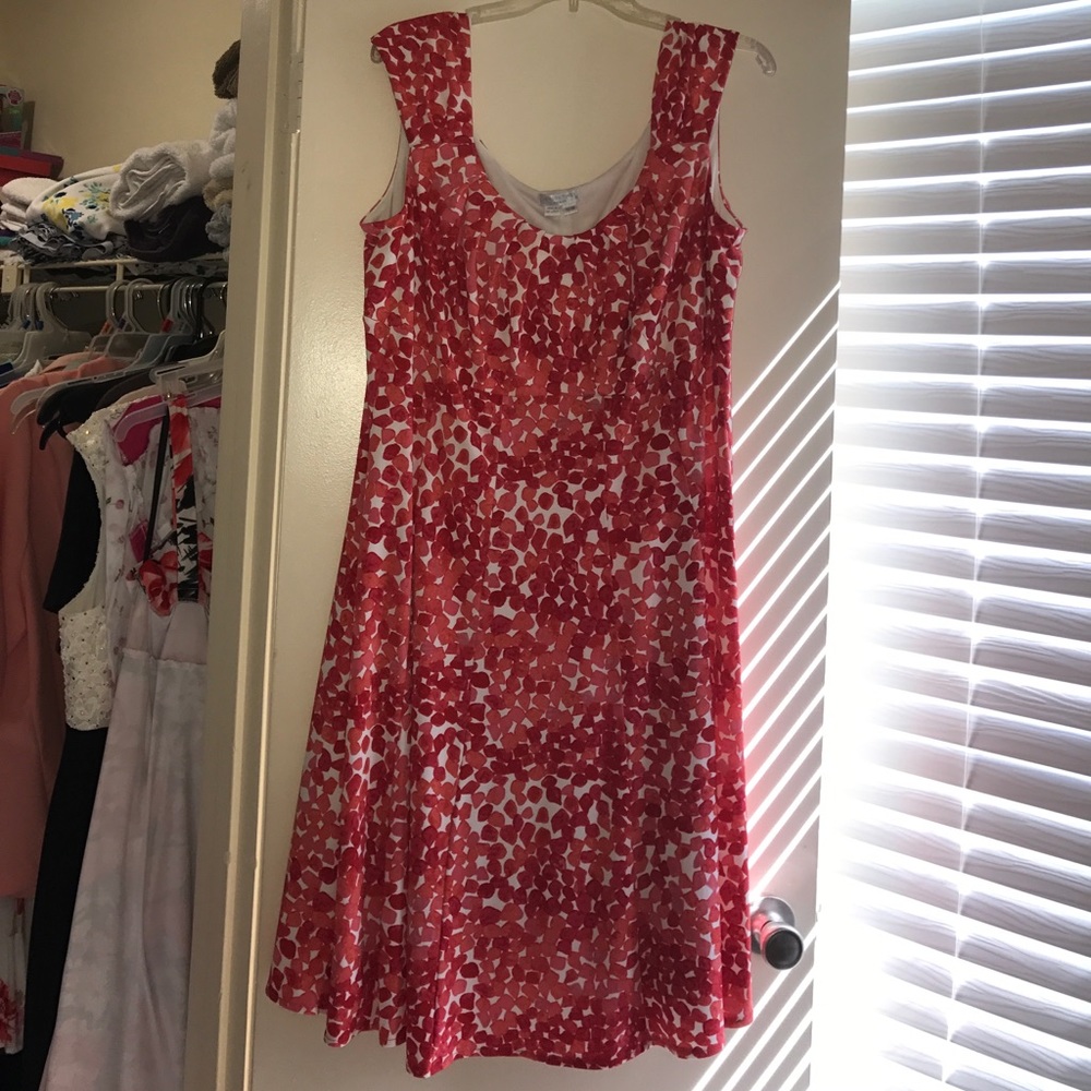 Red coral dress