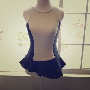 Aiko colorblocked peplum top