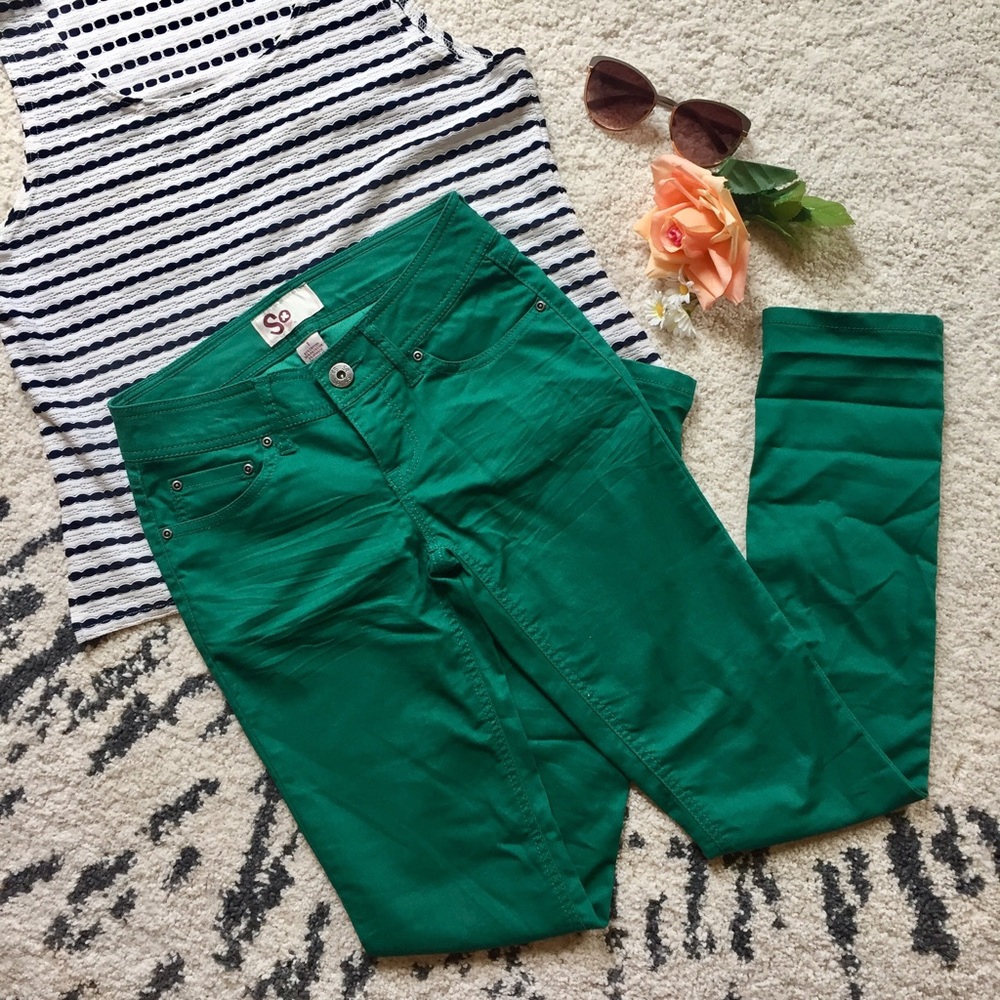 Forest Green So Skinny Jeans