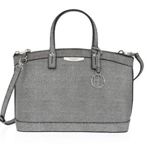 Henri Bendel Silver Stingray Satchel