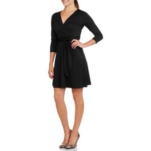 Black wrap dress