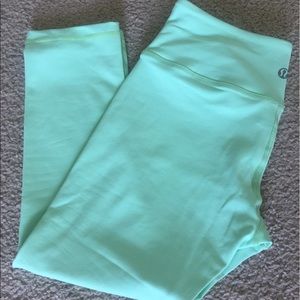 Mint leggings.