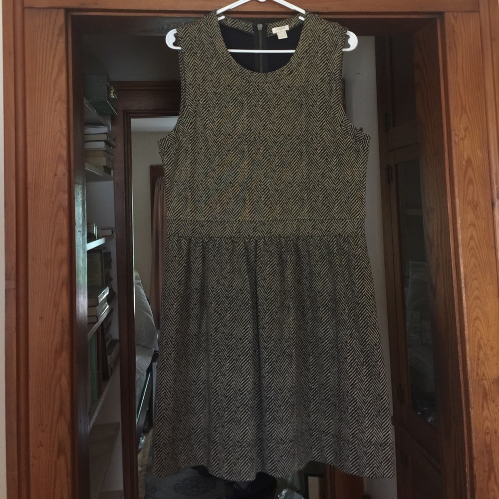 Short Tweed J.Crew Sleeveless Dress, Large