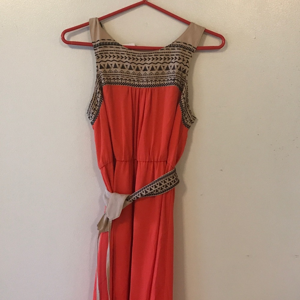 Never been worn, gorgeous orange maxi Dress