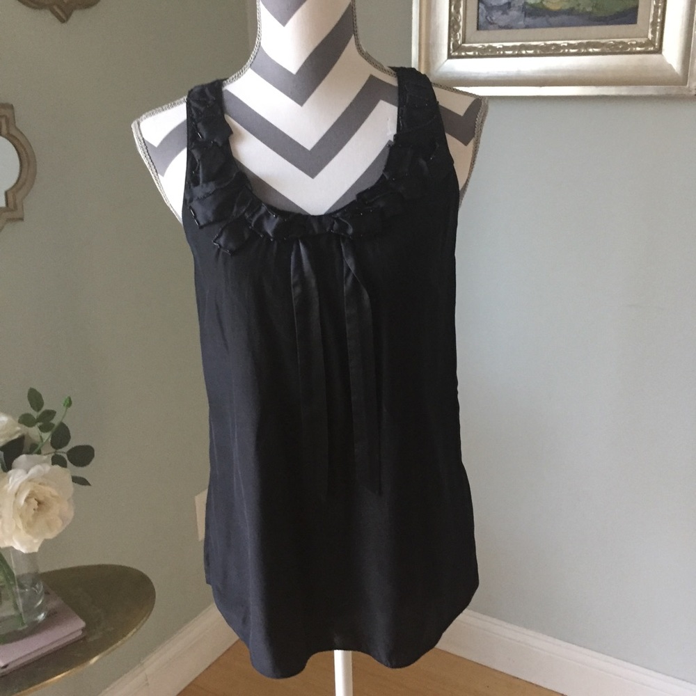 Banana Republic Black Silk Top