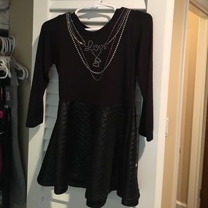 Sofi 3T long sleeve black dress.