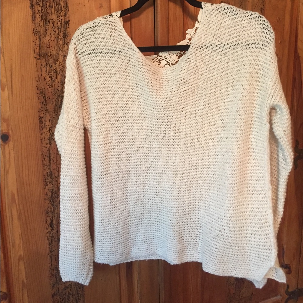 Cream sweater