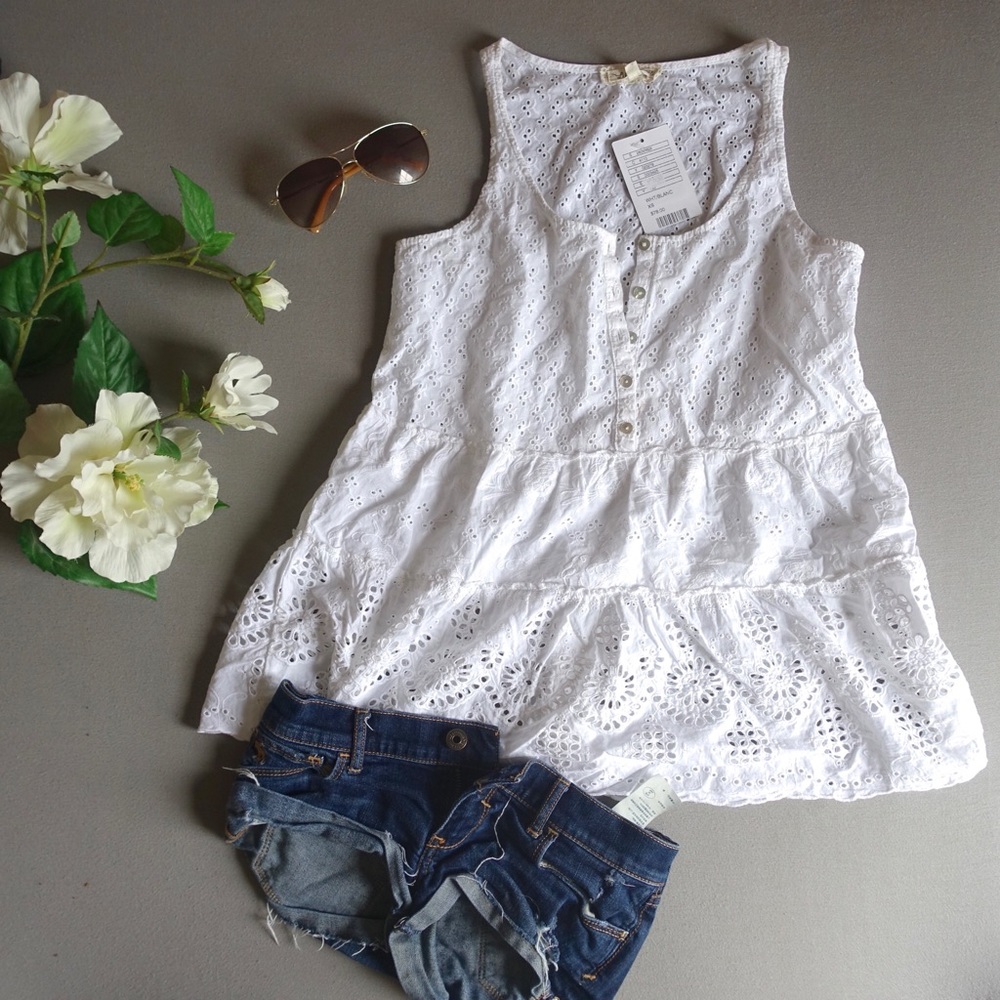 NEW Anthropologie Lace Tank Top