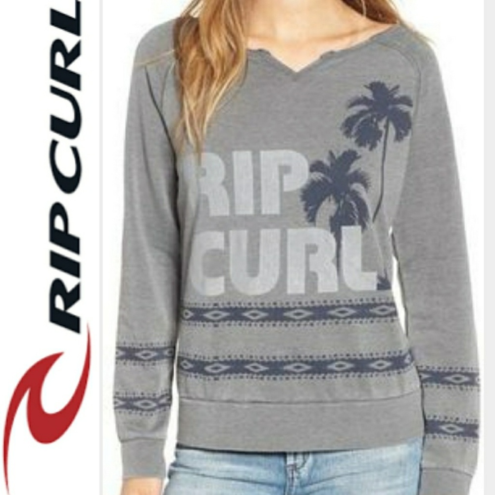 Rip Curl Palm Trees Pullover Size Small NWT