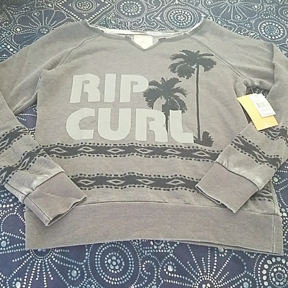 Rip Curl Palm Trees Pullover Size Small NWT - Picture 1 of 7