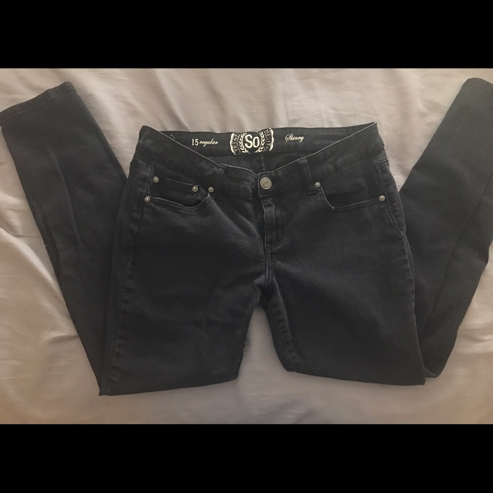 SO Black Skinny Jeans size 15