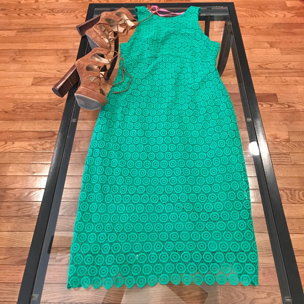 Isaac Mizrahi green dress!! NWOT