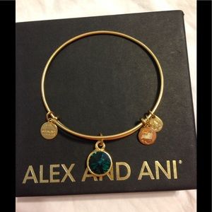 Alex and Ani May Green Bracelet w Box