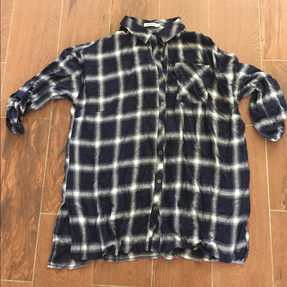 Just fab plaid top