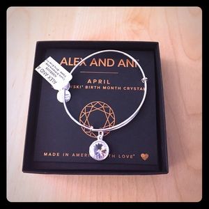 Alex and Ani Swarovski Charm bangle bracelet