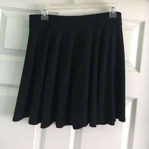 Black mini skirt