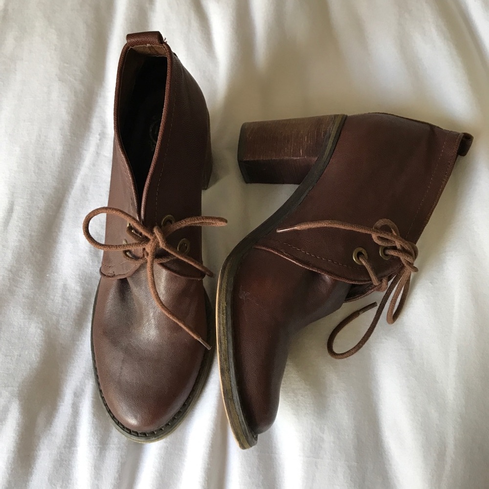 Jeffrey Campbell lace up booties