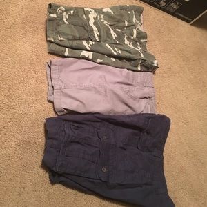 3 pairs of shorts