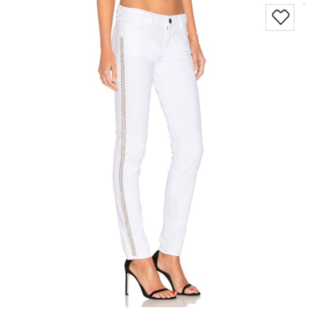 Etienne Marcel Distressed Skinny in White