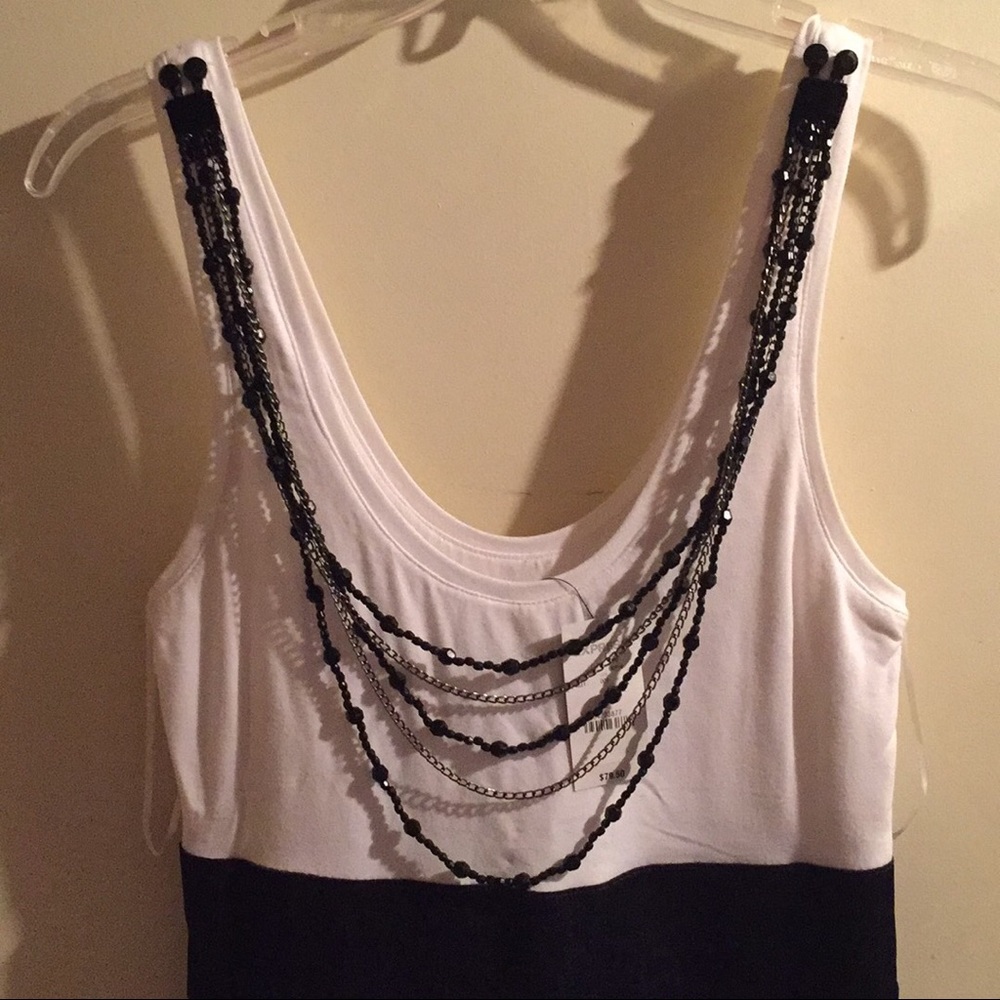 Express size 6 black and white dress NWT