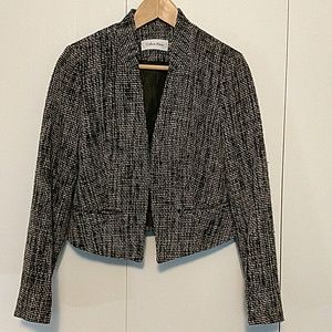 Calvin Klein cropped, tweed jacket