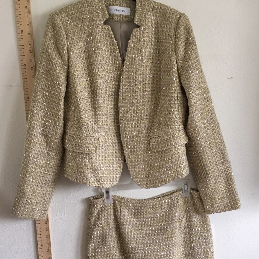 NWT New Calvin Kline 2 piece set suit skirt jacket