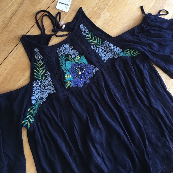 Free People Fast Times Embroidered Top - Picture 6 of 6