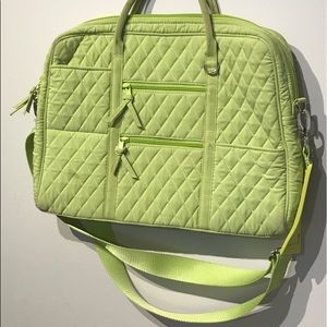 Vera Bradley Green 17 in Laptop Bag