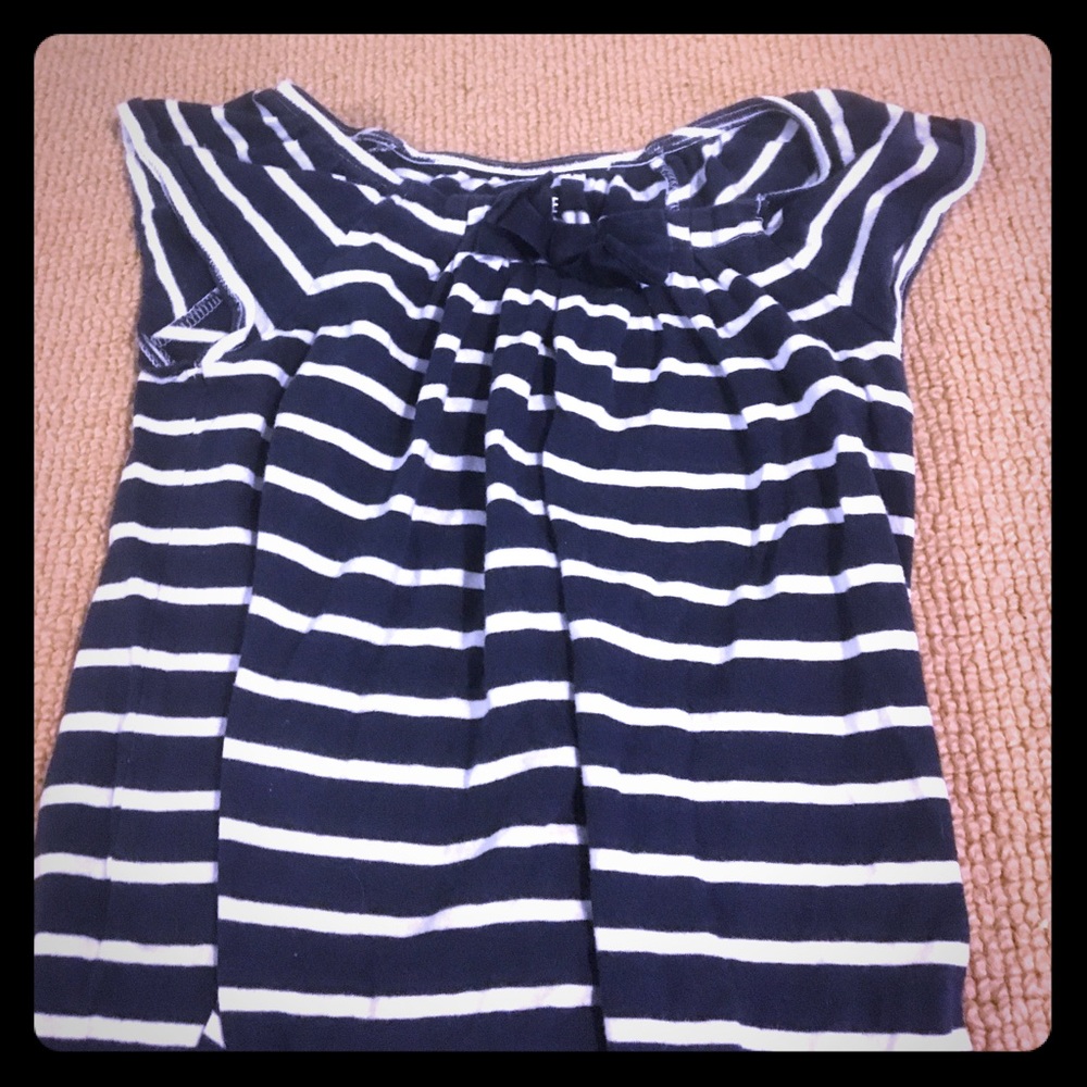 Navy and white striped tshirt