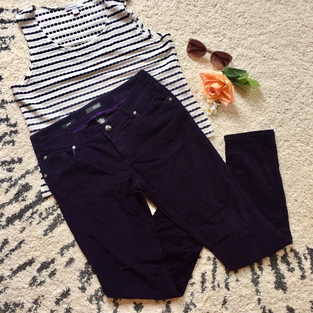 Eggplant Purple Corduroy Pants