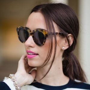 Karen walker number one turquoise sunglasses
