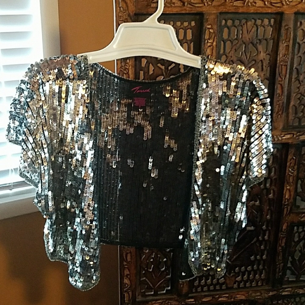 Torrid Sequins bolero jacket