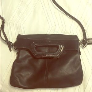 Authentic leather Coach purse, hardly used.