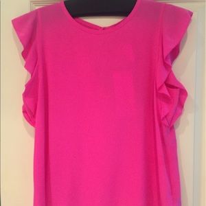 Kate Spade Silk Ruffle Top