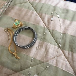 Beautiful hair clip and necklaces