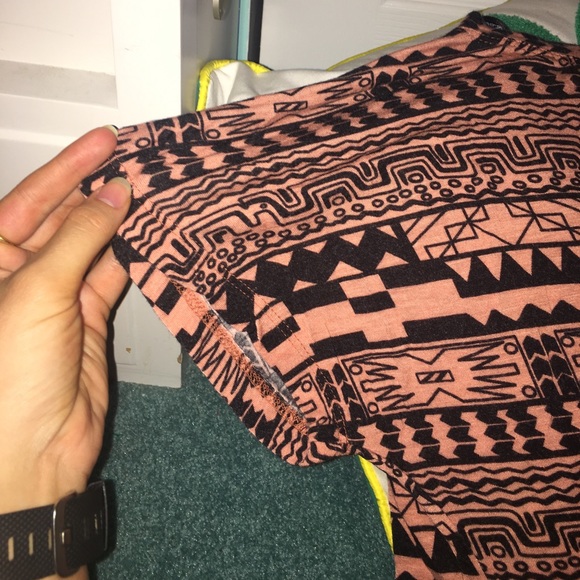 Pink Short Sleeve Tribal Shirt - Picture 3 of 3