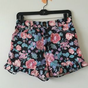 Vintage floral shorts