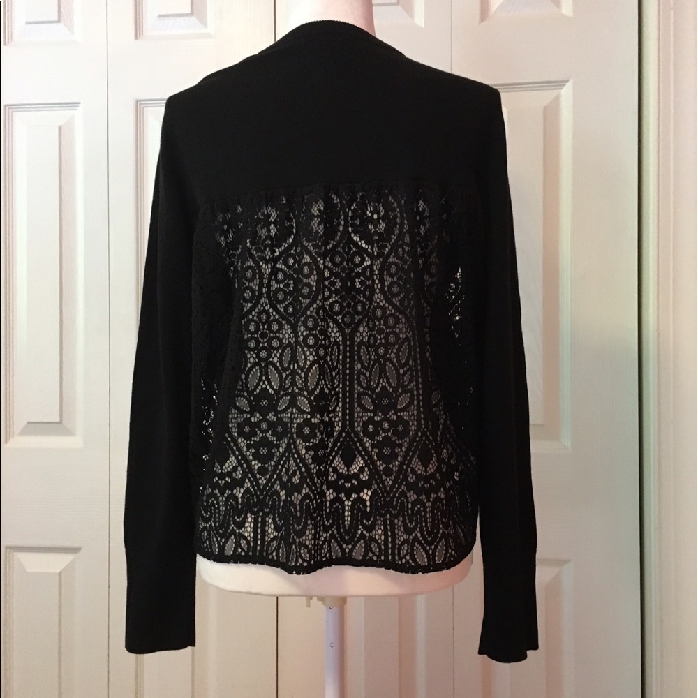 Lace Back Sweater