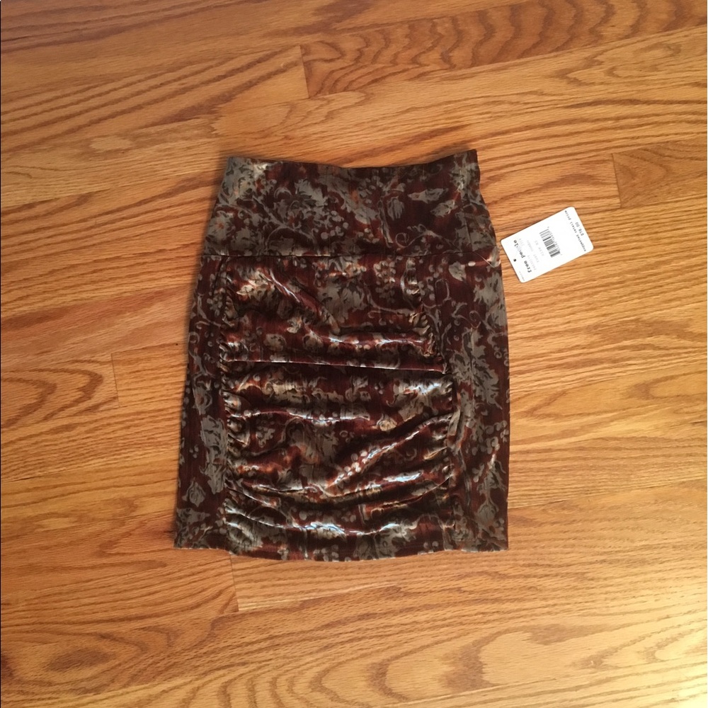 Free People Velvet Skirt