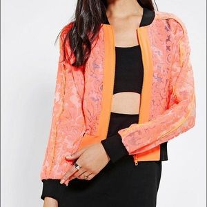 Neon bomber jacket