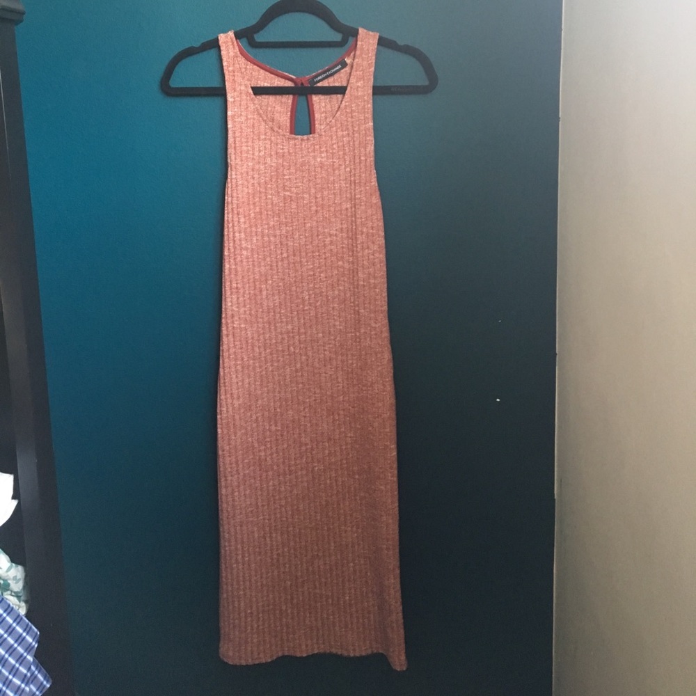 Foreign exchange ribbed dress