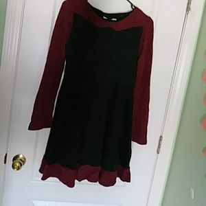 Long sleeve skater dress