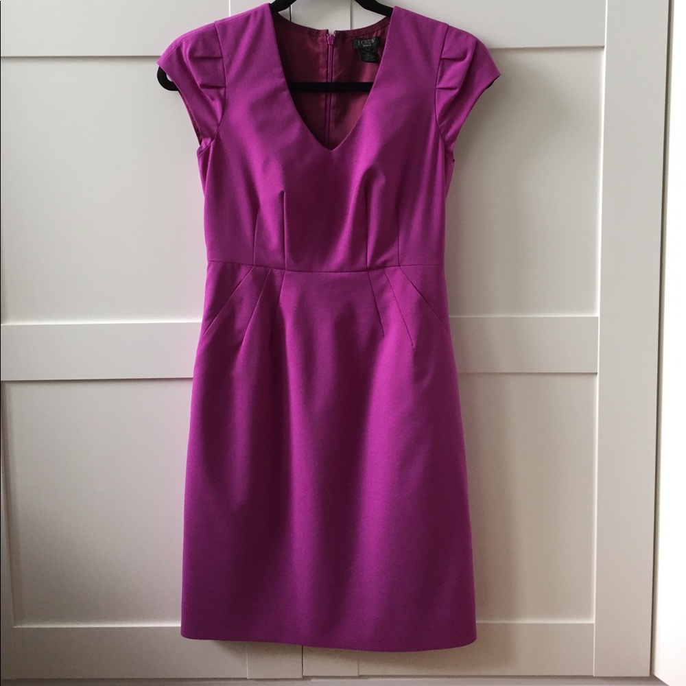 Jcrew 120s wool suiting dress