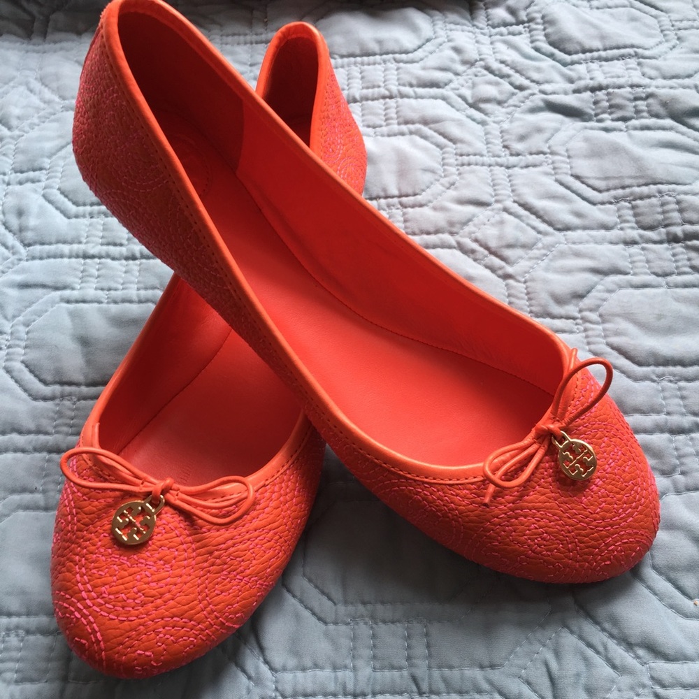 Tori Burch Orange & Pink Chelsea